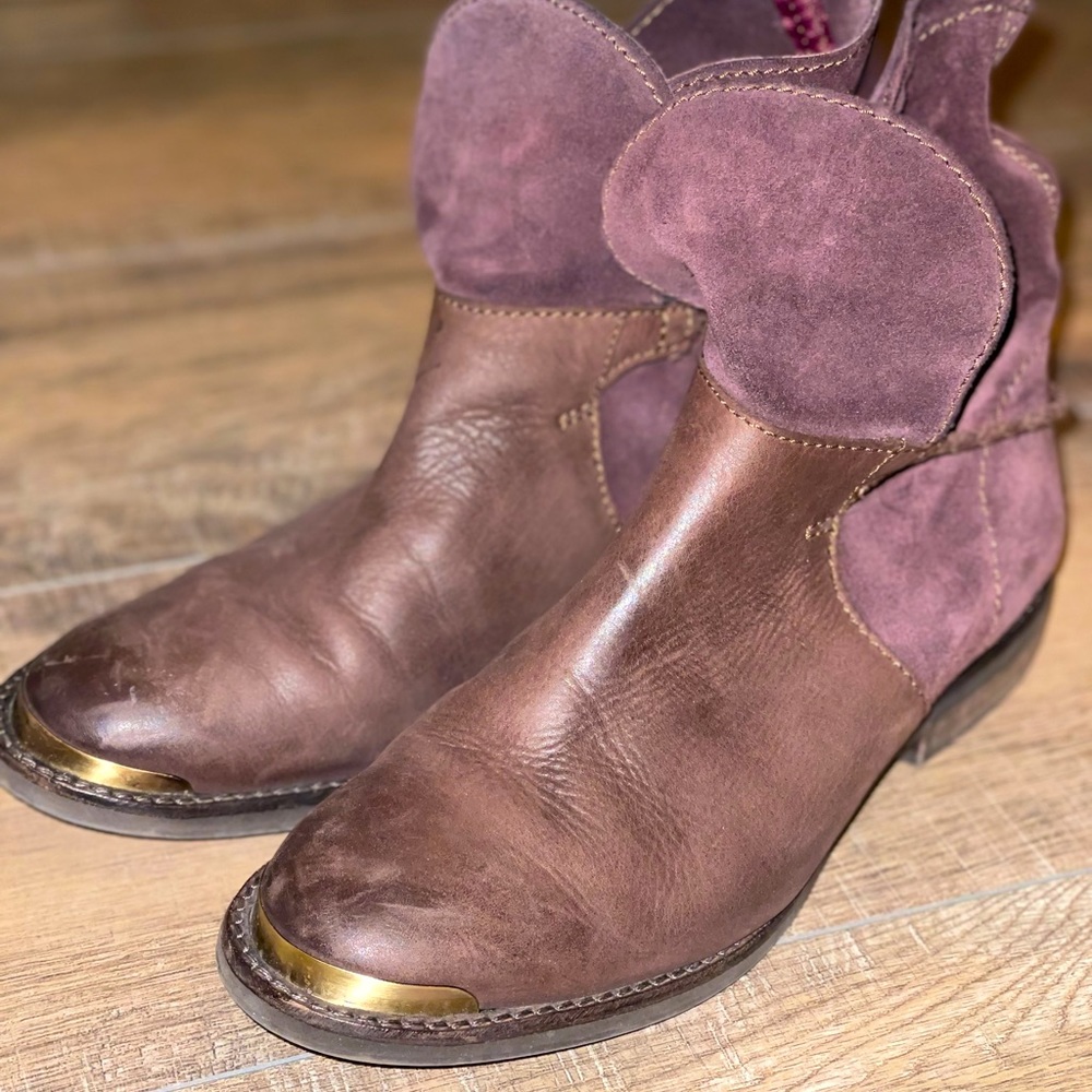 Promod genuine leather and suede boots